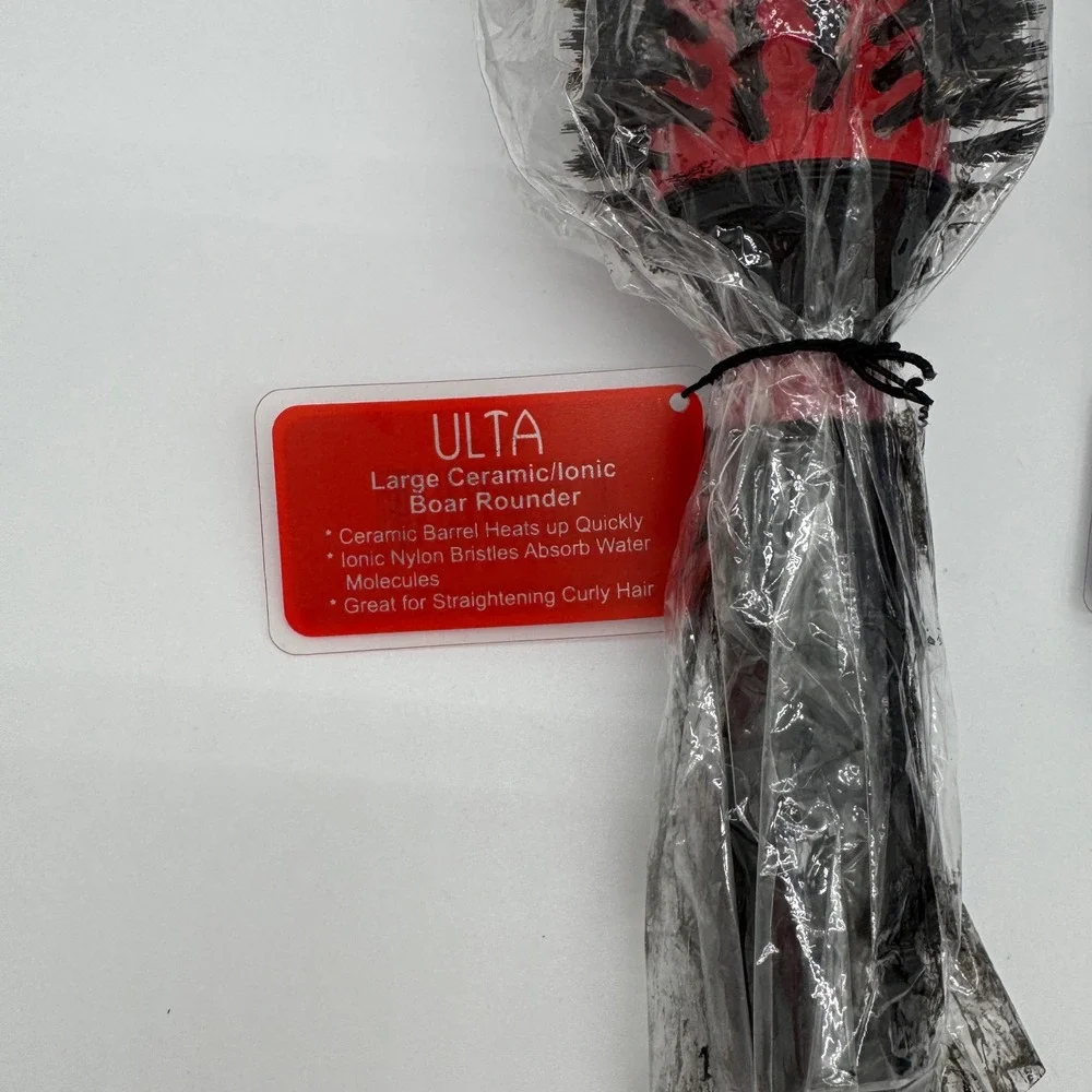 New Ulta Large & XL Ceramic Ionic Boar Rounder Hair Brush Lot Blowout Thermal